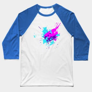 Droped colored blots Baseball T-Shirt